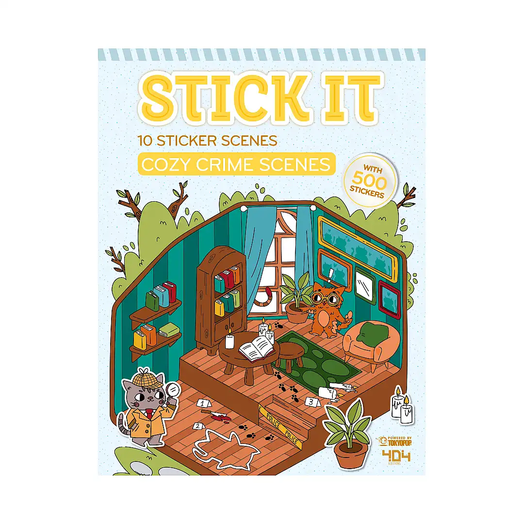 Stick It: Cozy Crime Scenes (Activity Book)