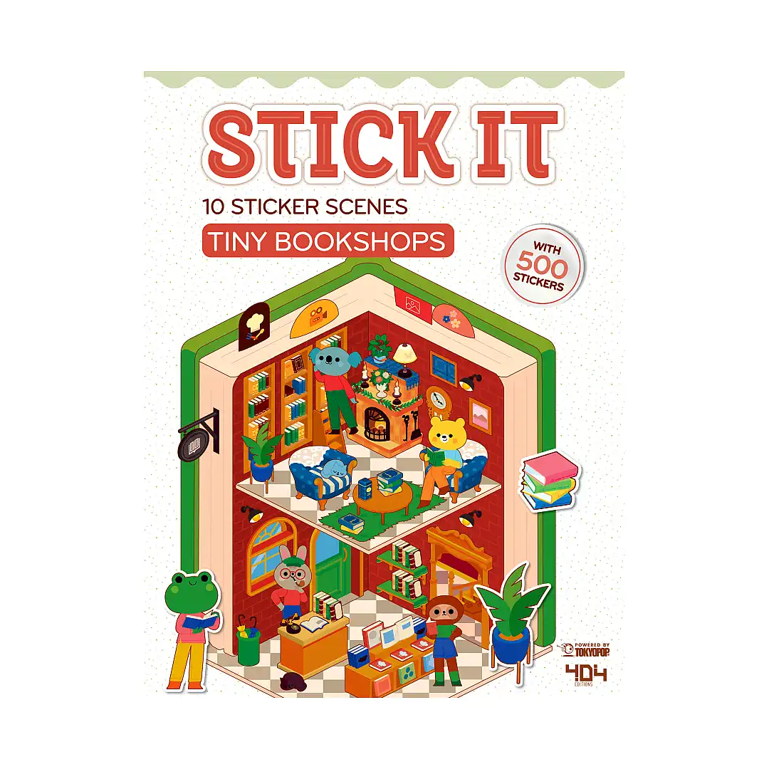 9781427889799 Stick It: Tiny Bookshops (Activity Book)