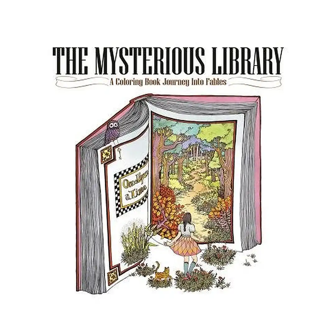 9781626924604 The Mysterious Library: A Coloring Books Journey Into Fables (Activity Book)
